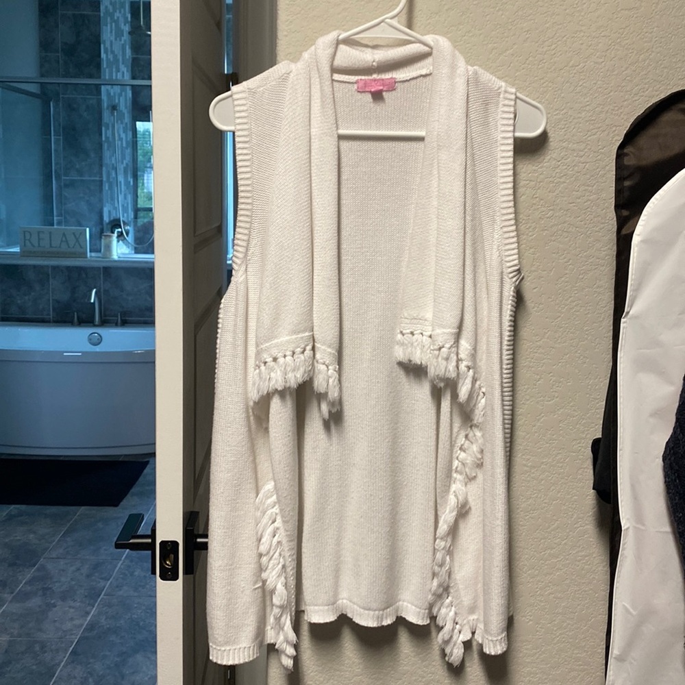 Lily Pulitzer Fringe Sweater/Cardigan